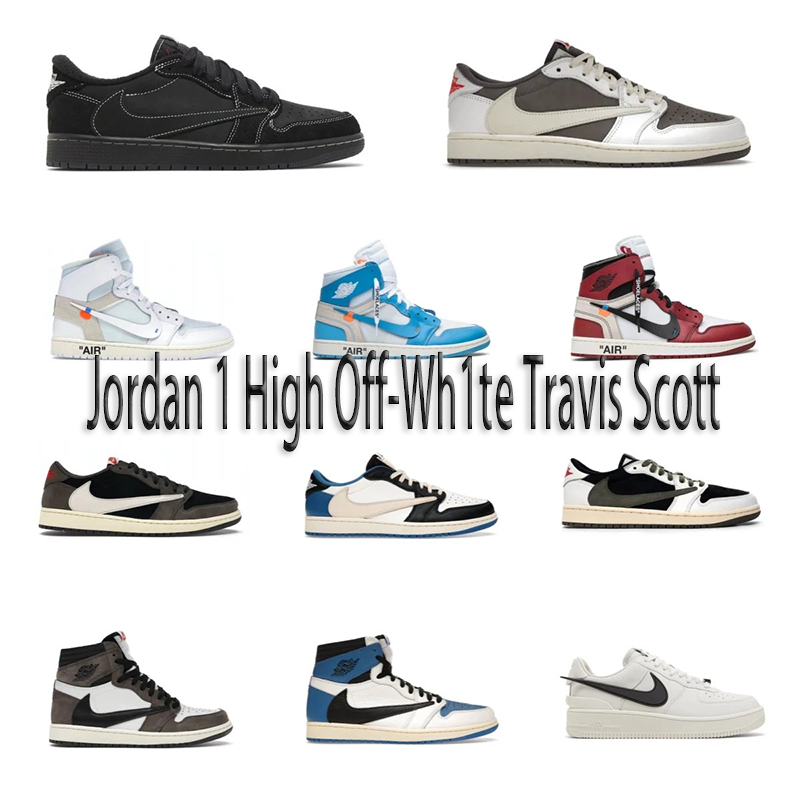 Nike Air Jordan 1 Retro x Fragment Design x Travis Scott Low Blue OG All  
